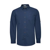 Camisa M/L Algodón Orgánico Para Hombre Galiton Azul Rockford