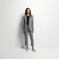 Pantalon Mujer Sfera Jacquard Negro Blanco