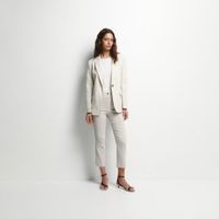 Pantalon Mujer Sfera Jacquard Blanco Crudo