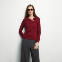 Polo Mujer Sfera Pieza Lisa Burdeos