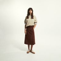 Falda Mujer Sfera Antelina Marron