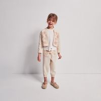 Casaca Bebe Niña Sfera Bambula Bordados Crudo
