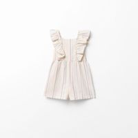 Jumper Bebe Niña Sfera Rustico Rayas Crudo