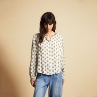 Blusa Mujer Sfera Cuadros Pasteles Mx Blue Crudo