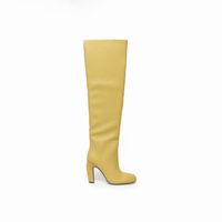Botas Mujer Sfera Trenzada Amarillo
