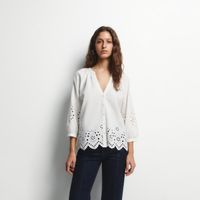 Blusa Mujer Sfera Cotton Bolsillos Mx Blanco