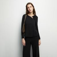Polo Mujer Sfera Pieza Lisa Negro