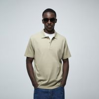 Polo Hombre Sfera Waffle Beige
