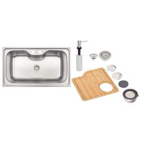 Lavadero de Empotrar Tramontina Morgana Maxi 78 FX + Accesorios
