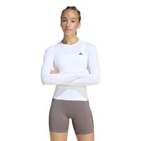 Polo Deportivo Adidas Mujer Pwr Ess C Ls Kd2211 Blanco