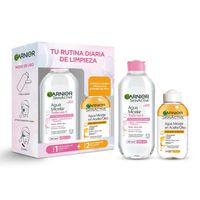 Set Dúo Garnier Agua Micelar Clásica 400Ml + Agua Micelar Bifásica 100Ml
