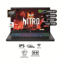 Laptop ACER Nitro ANV15-A31-R7HV R7-170 16GB 1TB RTX 5060 15.6""