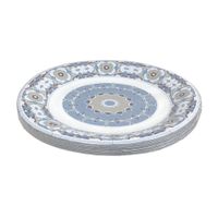 Set de 20 Plato Desechables Mandala Azul 18cm