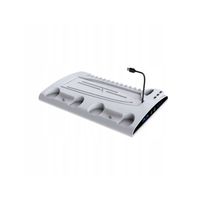 Base Multifuncional Dobe con Refrigeración y Carga para PS5 Slim y PS5 Pro TP5-3570D-White