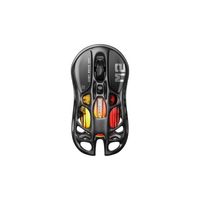 Mouse Gamer Inalámbrico 2.4Ghz Gravastar Mercury M2 RGB 26K DPI 650 IPS Stealth Black