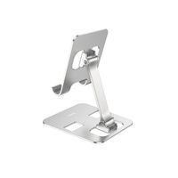 Soporte de Escritorio Hoco Metálico Plegable para Celular y Tablet Plata DH14