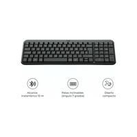 Teclado Logitech K250 Bluetooth Inalámbrico Español Negro