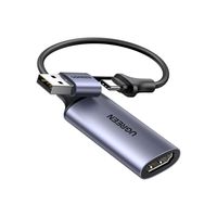Capturadora de Video Ugreen USB y USB-C 1080P para Streaming CM489-40189