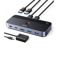 Switch USB Ugreen para 2 Computadoras 4 Puertos USB 3.0 CM662-15705