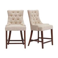 Set x2 Banco de Bar Lucila Beige