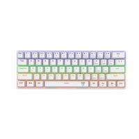 Teclado Gamer T-Dagger Arena Lite Rainbow Español Red Switch Blanco