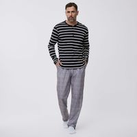 Pijama Set Manga Larga Hombre Soft Stripes Madison
