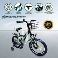Bicicleta con Canasta Aro 16 «FLYING II» Verde