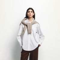 Blusa Mujer Sfera Popelin Blanco