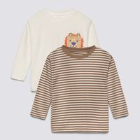 Pack X2 Polo Manga Larga Para Bebé Niño Pocket Baby Circus