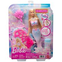 Muñeca Barbie Sirena Con Burbujas Fantasía Barbie 3 Años+