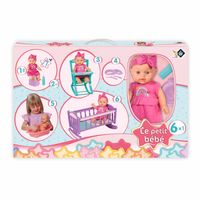 Set De Juego Muñeca Cuerpo Rígido Con Tina Y Accesorios Loko Toys