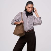 Blusa Mujer Fabric Malabar Manga Larga