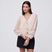 Blusa Mujer Dots Amc Manga Larga
