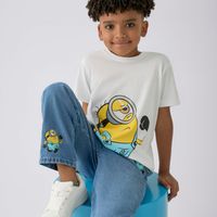 Polo Manga Corta Para Niño Full Print Minions