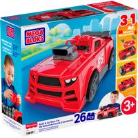Set De Construcción 3 En 1 Auto Arma Y Acelera Mega Bloks 3 Años+
