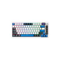 Teclado Gamer Machenike K500F B81W Tri-Mode RGB Silver Switch Navy
