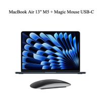 MACBOOK AIR 13"" CHIP M5 16GB RAM 512GB SSD TECLADO INGLES - MIDNIGHT + MAGIC MOUSE SURFACE USB-C BLACK