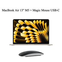 MACBOOK AIR 13"" CHIP M5 16GB RAM 512GB SSD TECLADO INGLES - STARLIGHT + MAGIC MOUSE SURFACE USB-C BLACK
