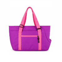 Cartera transportadora de mascotas perros talla S color morado