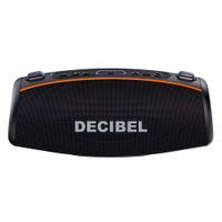 Parlante bluetooth Decibel Boomlite 60W, resistencia al agua IPX6, luces RGB, batería hasta 24 horas, negro