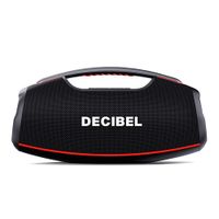 Parlante bluetooth Decibel Boommax2 130W, resistencia al agua IPX7, luces RGB, batería hasta 5 horas, negro