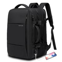 Mochila Hombre Capture 1908 Expandible Viaje Laptop Negro