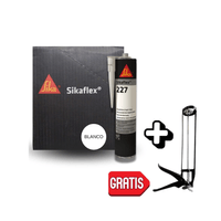 PACK X12 ADHESIVO PARA CARROCERIA SIKAFLEX 227 (BLANCO)  X 300ML + APLICADOR SIMPLE