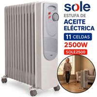 Estufa de Aceite Sole Eléctrica 11 celdas 2500W SOLE2500