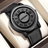 Reloj BINBOND para Hombre - Elegante - Cuero - Negro