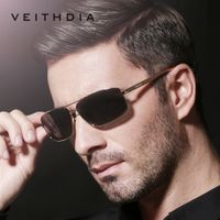 Lentes de Sol VEITHDIA Plus+ - Polarizados - UV400 - Dorado