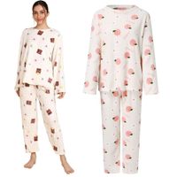Conjunto pijama pantalon y chompa Polar calentador - ALEATORIO