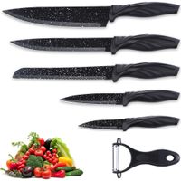 Set de cuchillos de cocina juego de 6 piezas acero inoxidable