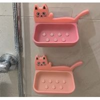 set de 4 Jabonera porta jabon adhesivo de pared