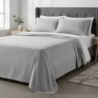 INTERIOTEX Sabanas Premium de Algodon Bramante 144 HILOS – INTX0012-2 PLAZAS